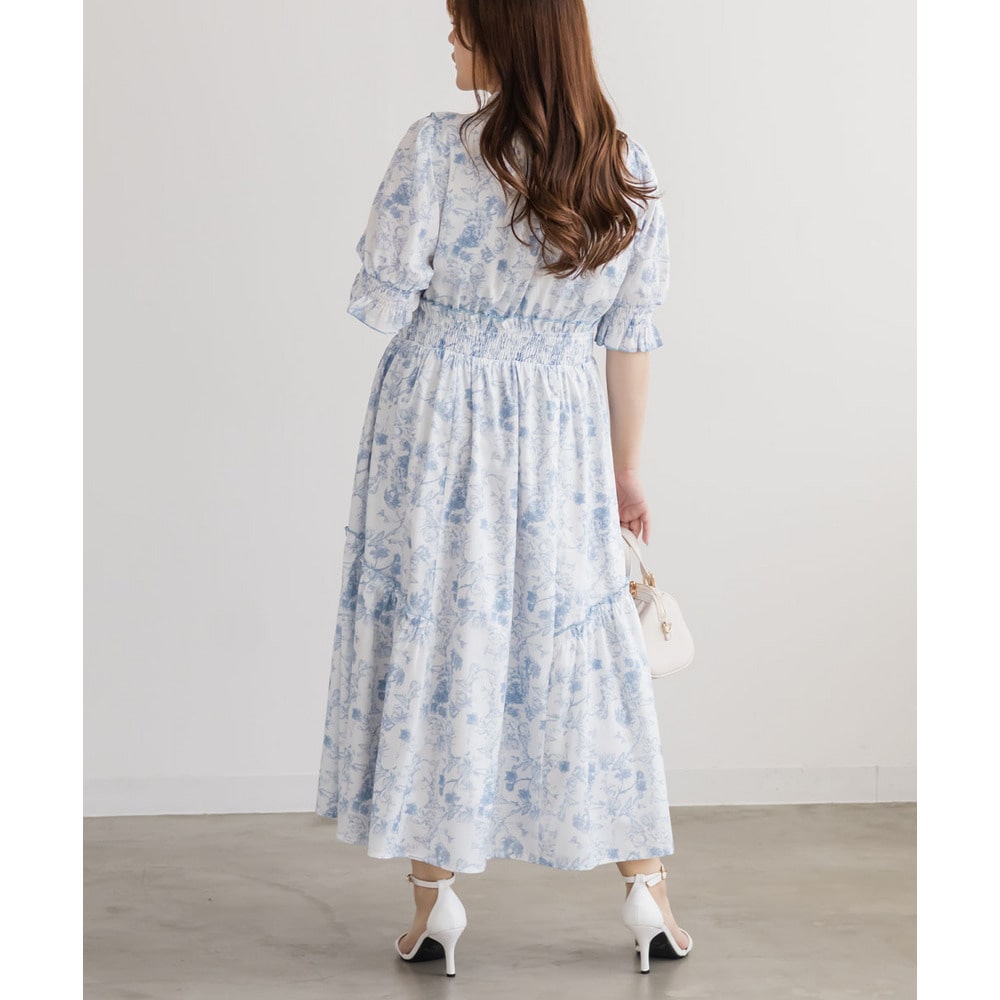 CLETTEオリジナル花柄フリルワンピース3