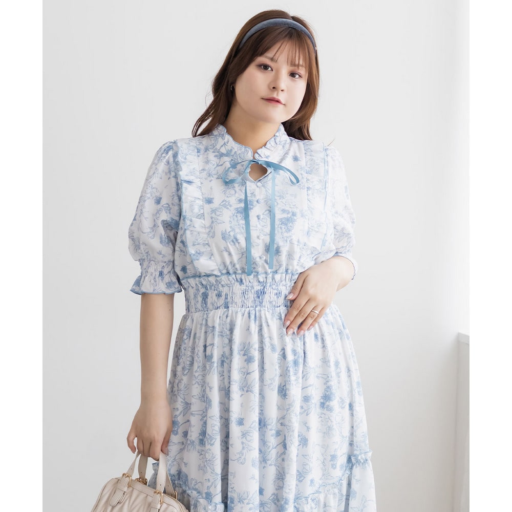 CLETTEオリジナル花柄フリルワンピース5