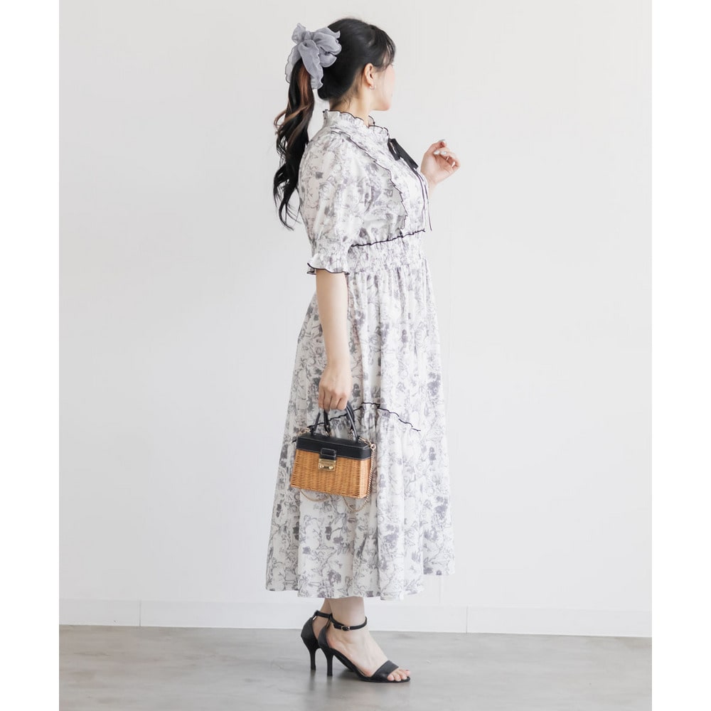 CLETTEオリジナル花柄フリルワンピース9