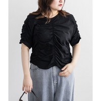 アシンメトリーシャーリングTシャツ