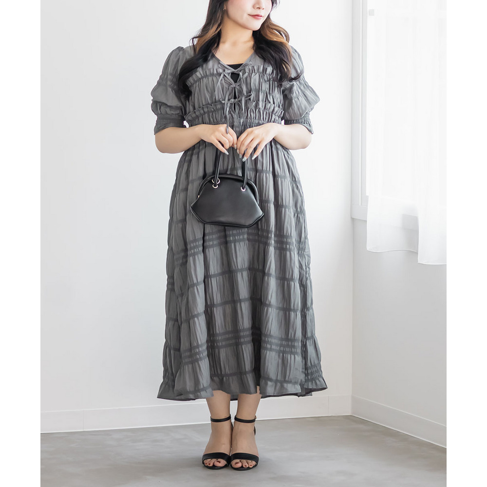 CLETTEオリジナルフロントリボンプリーツワンピース13