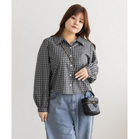チェック柄ショートシャツ