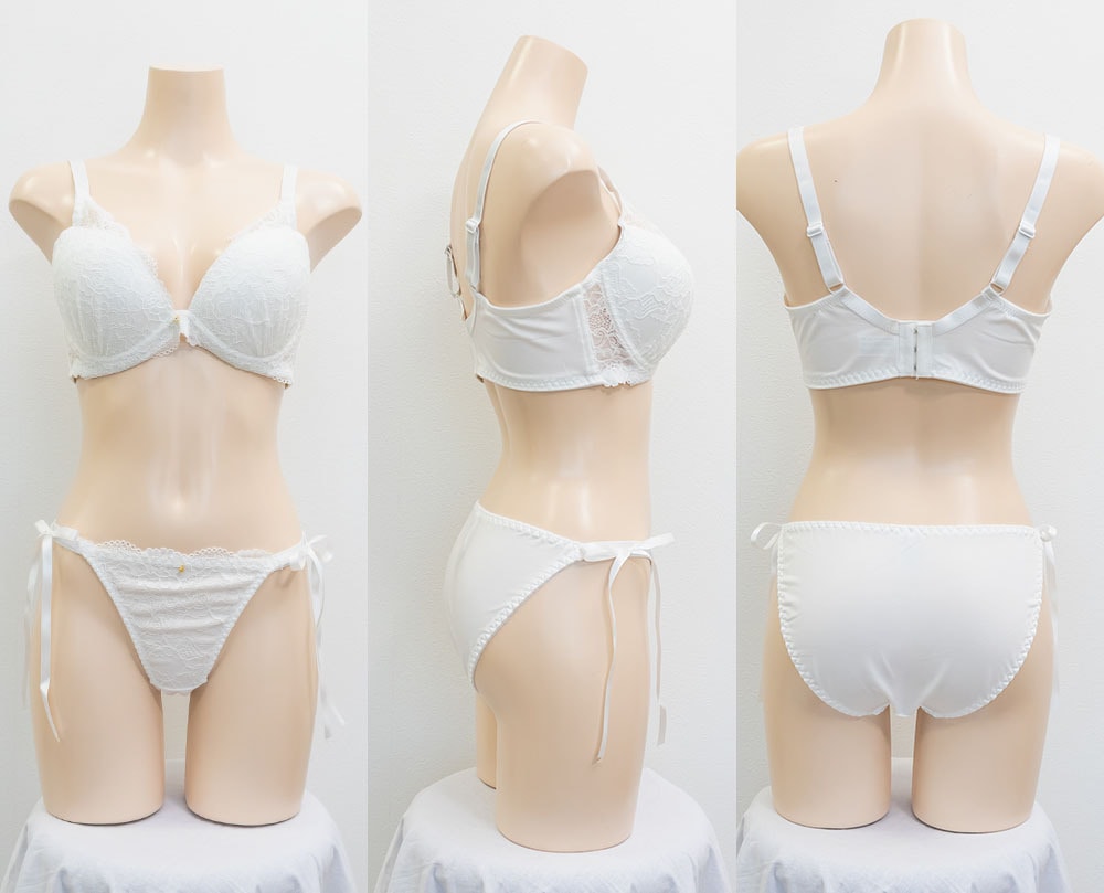エレガント脇高レースブラジャー&ショーツセット8
