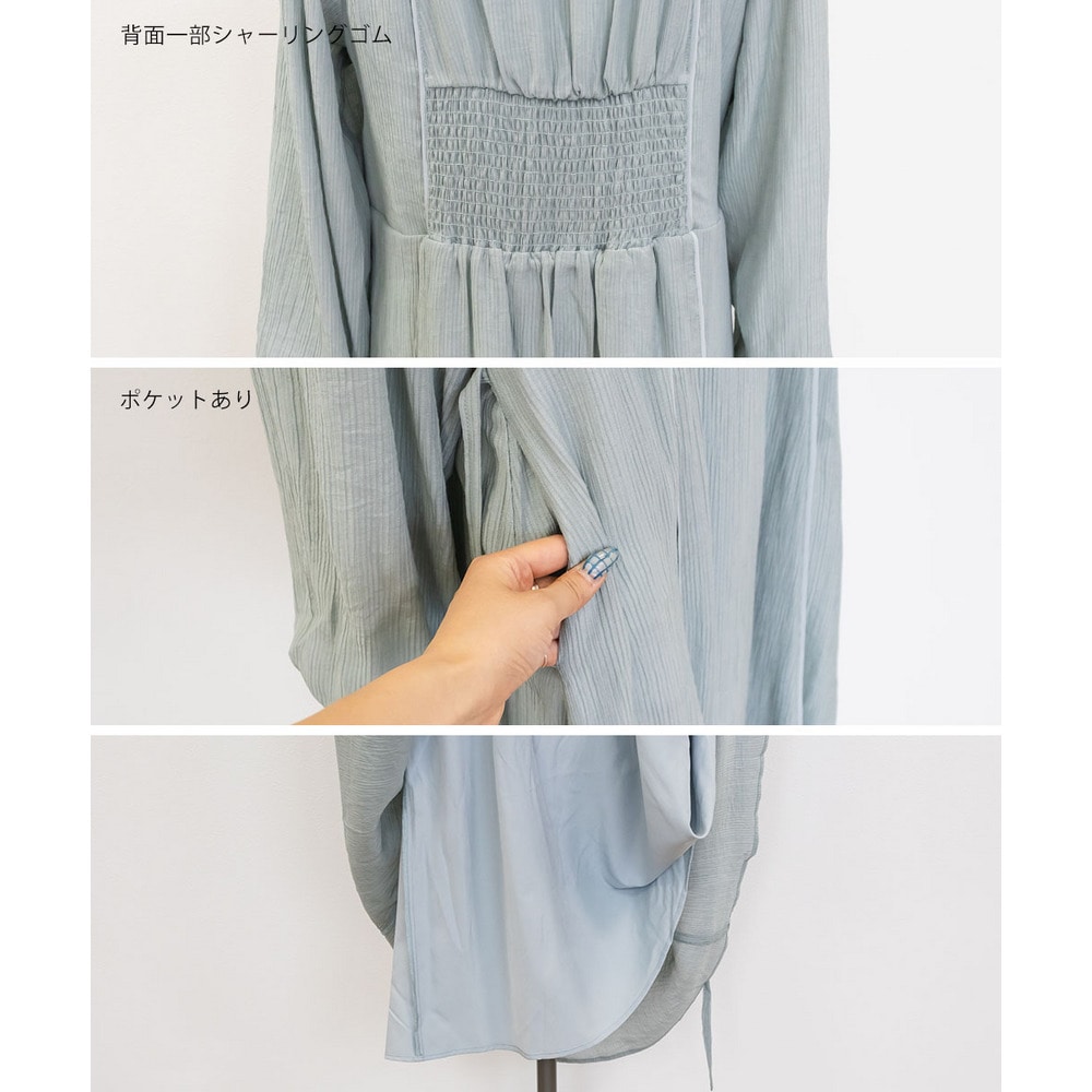CLETTEオリジナルフロント切替ギャザーワンピース18