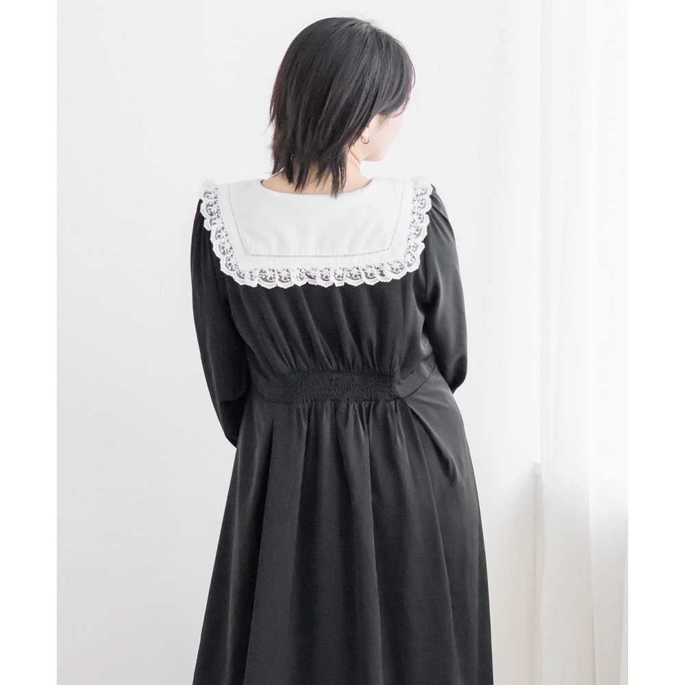 CLETTEオリジナルフリルレースカラーワンピース6