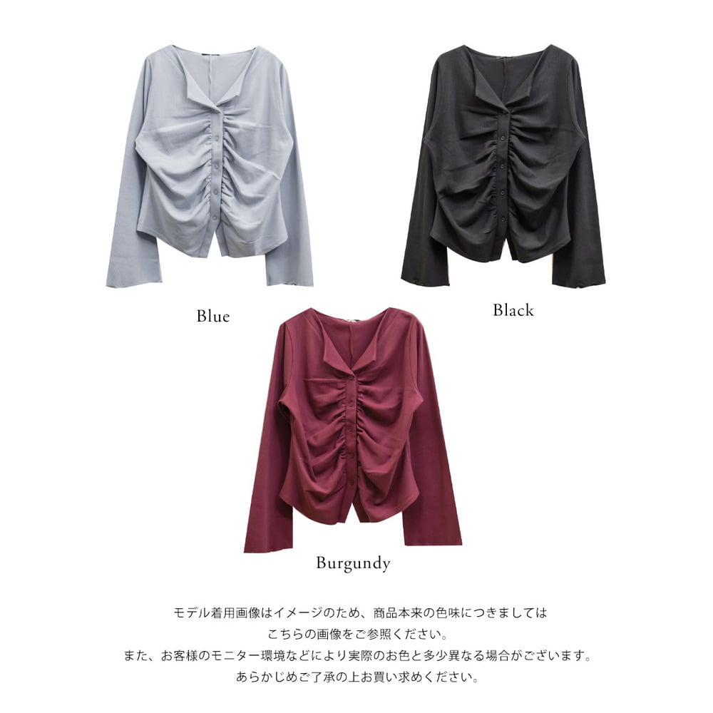 CLETTEオリジナルオープンカラーアシメトップス21