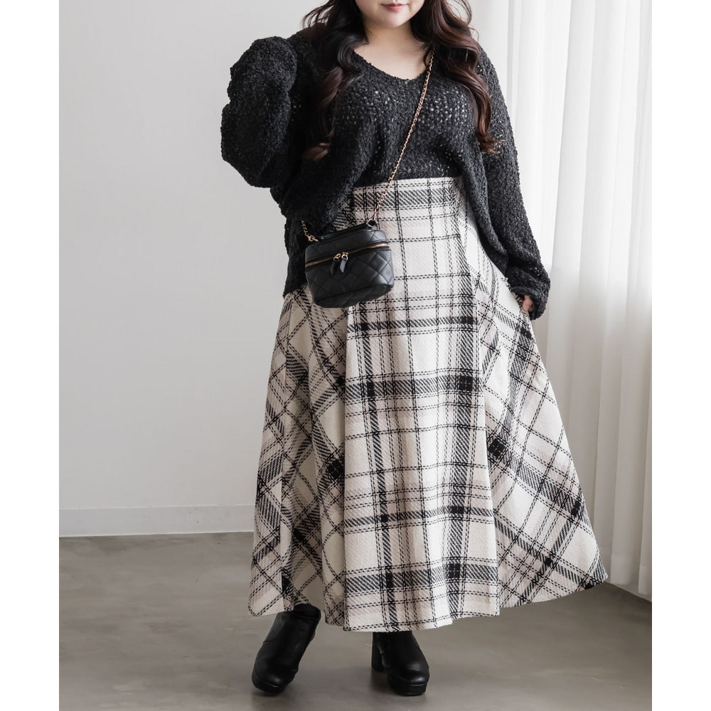 メッシュ編みニットプルオーバー6
