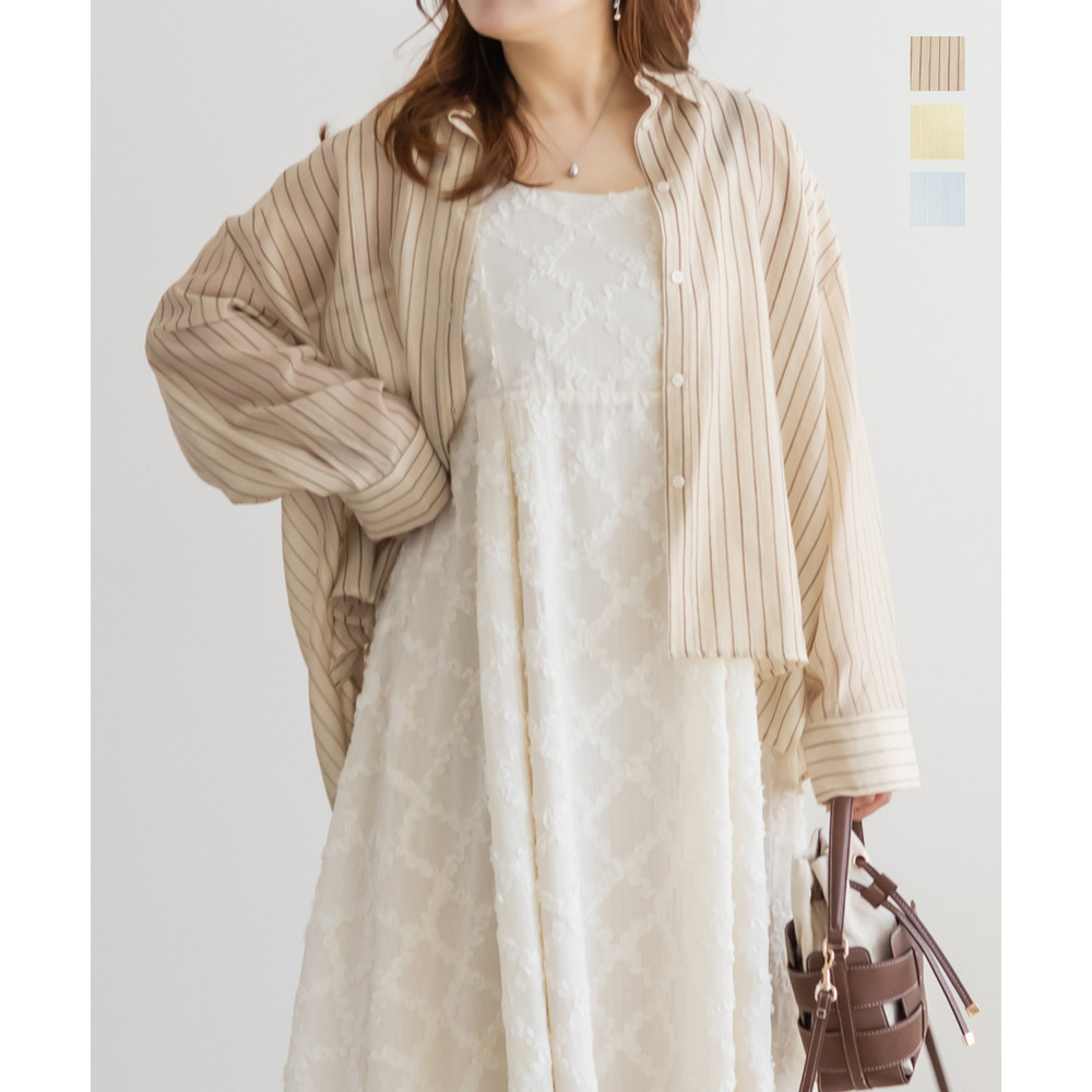 CLETTEオリジナルシアーストライプシャツ