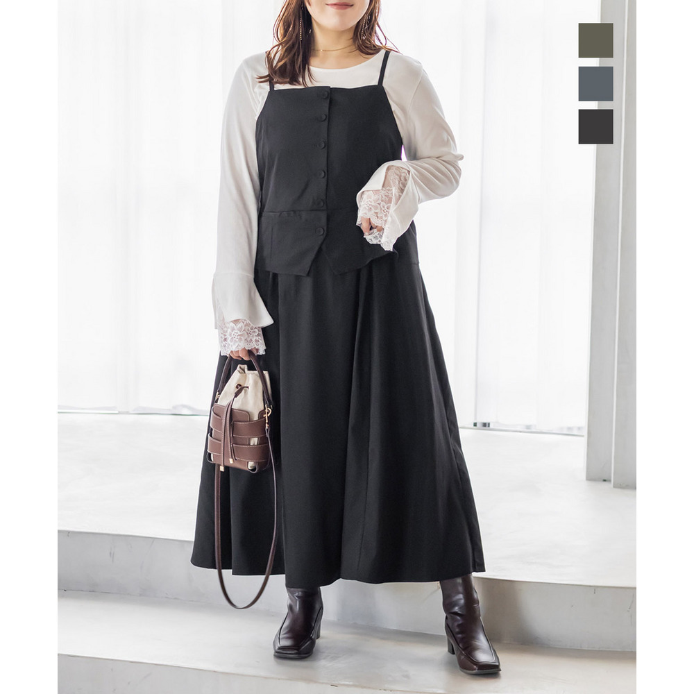 CLETTEオリジナルドッキングビスチェワンピース