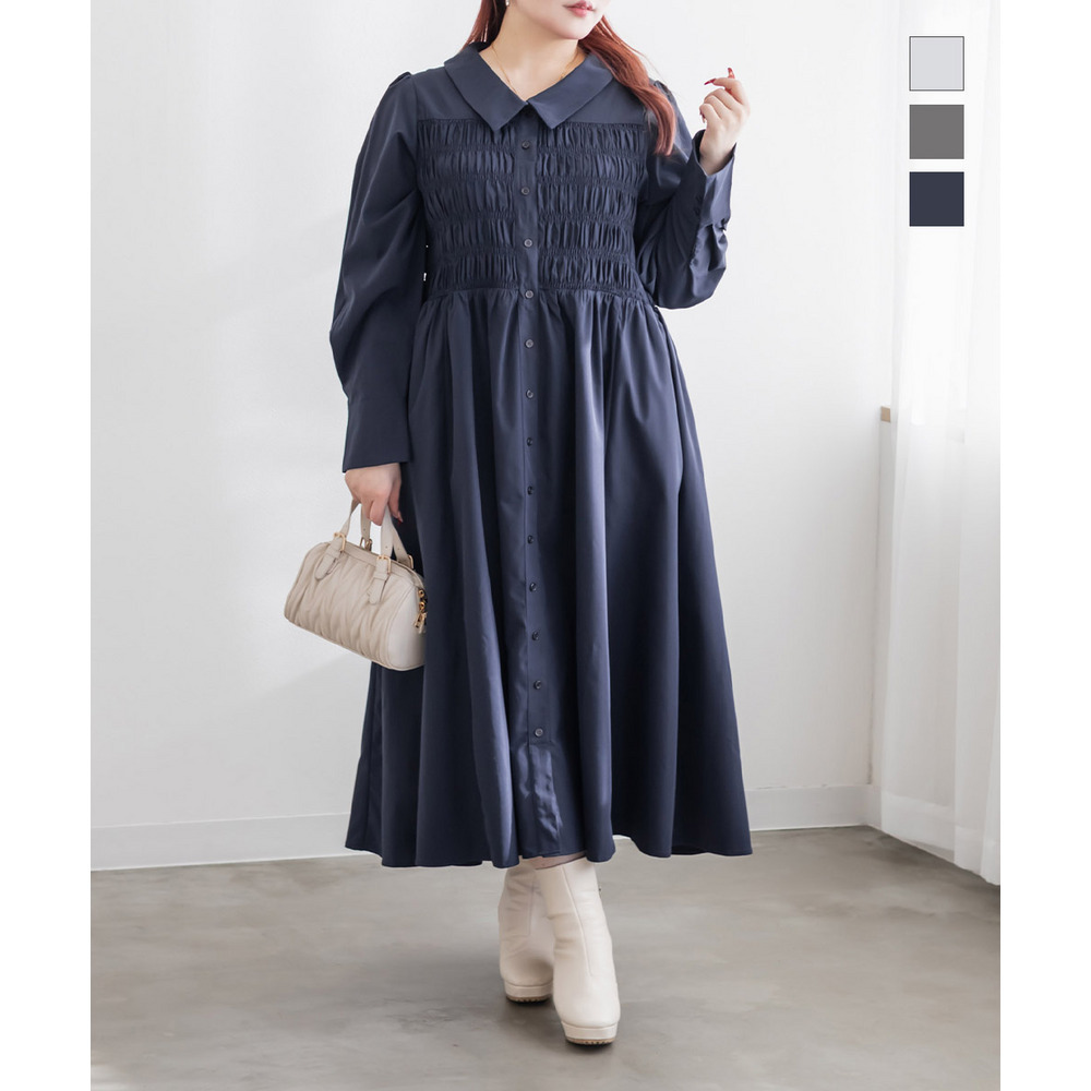 CLETTEオリジナルシャーリングシャツワンピース