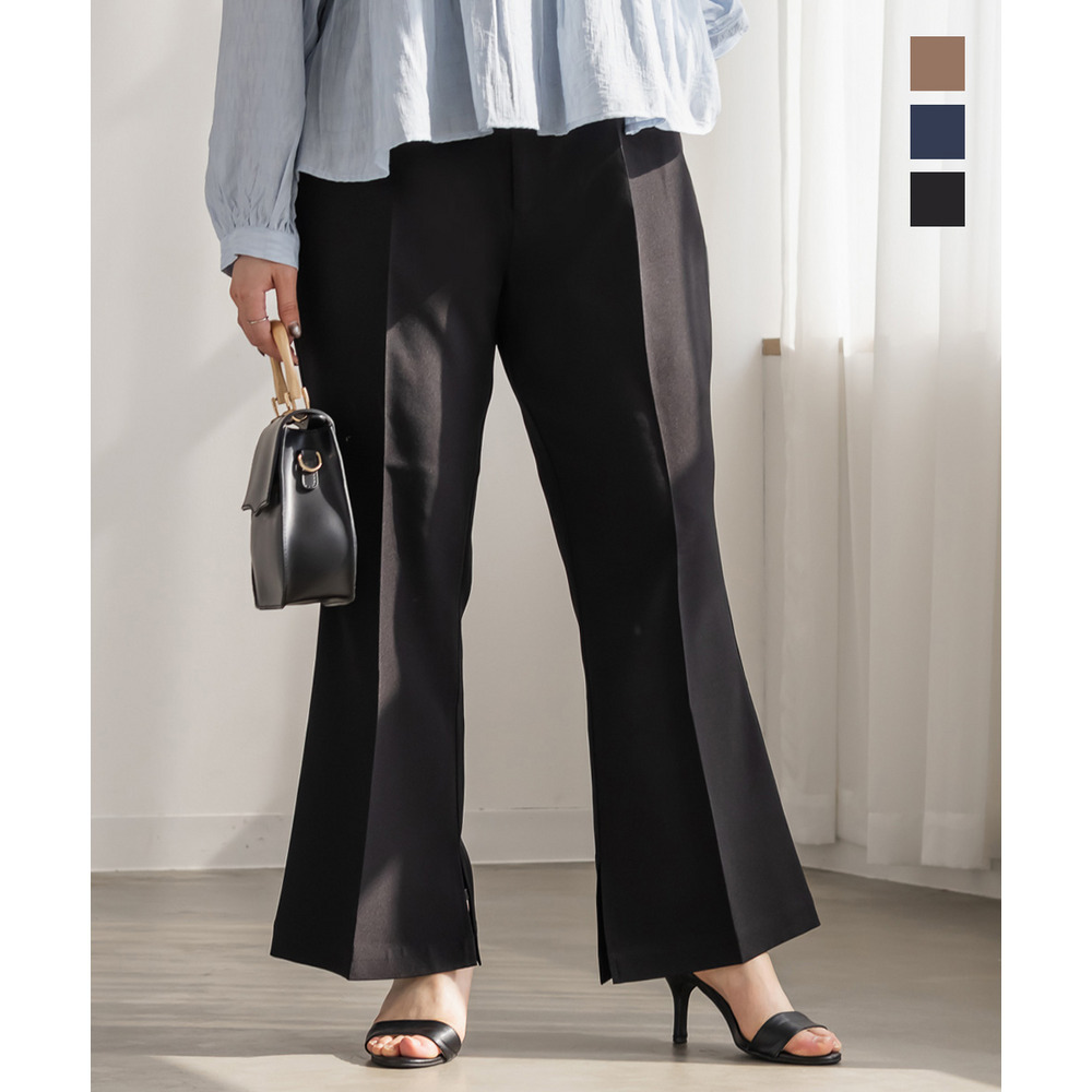 CLETTEオリジナルセンタープレスフレアパンツ1