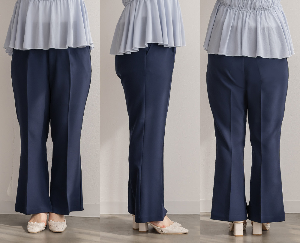 CLETTEオリジナルセンタープレスフレアパンツ14