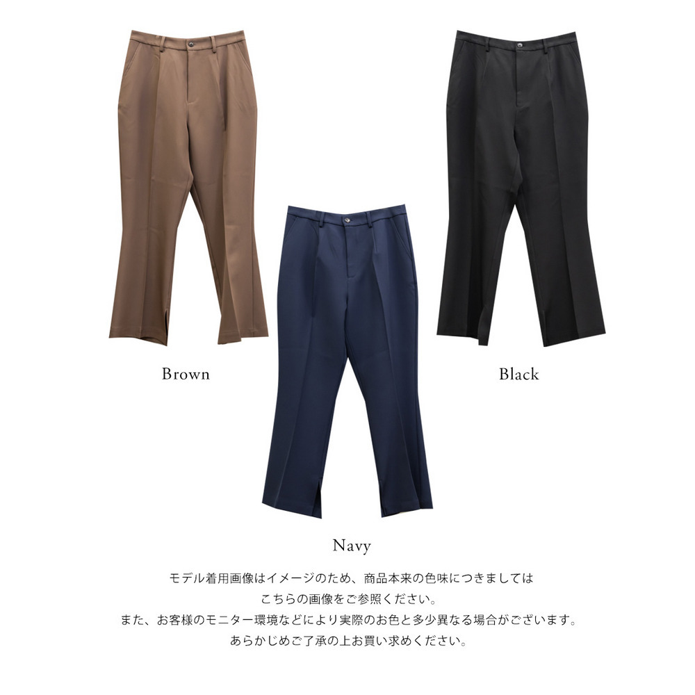 CLETTEオリジナルセンタープレスフレアパンツ15