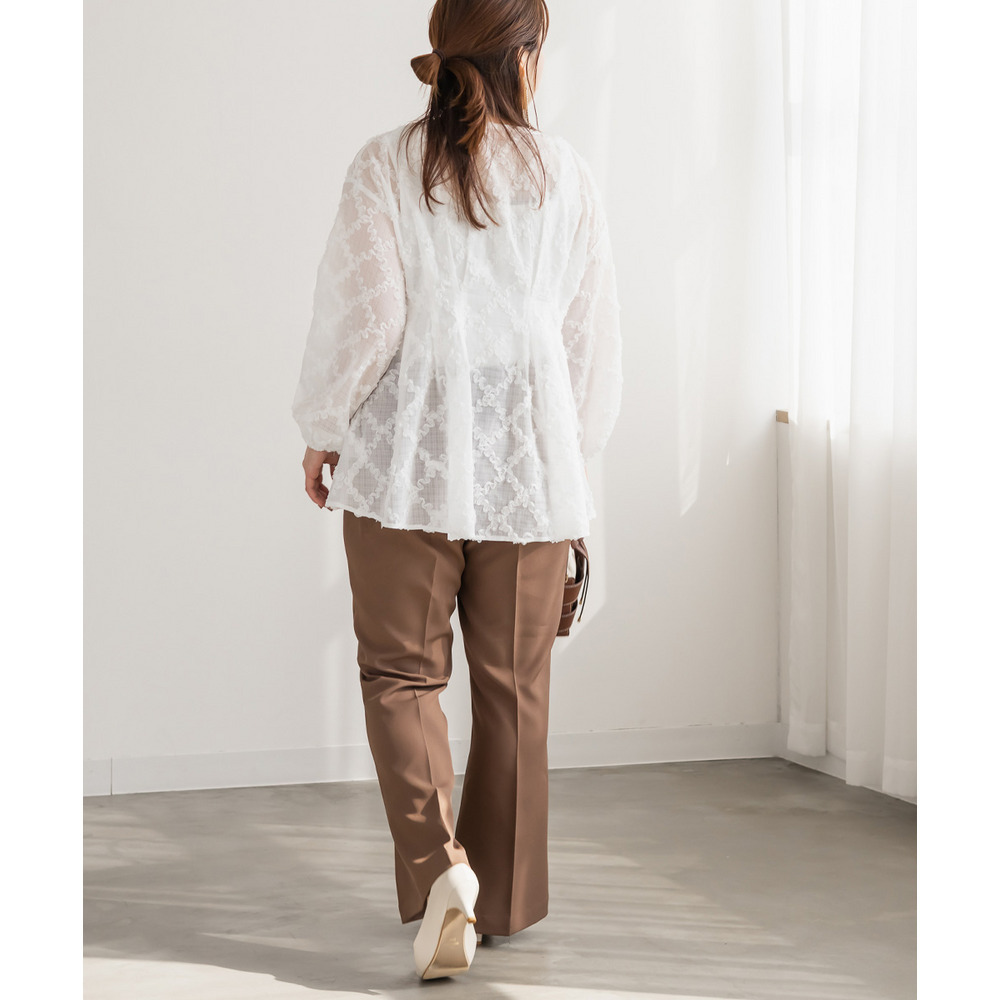 CLETTEオリジナルセンタープレスフレアパンツ6