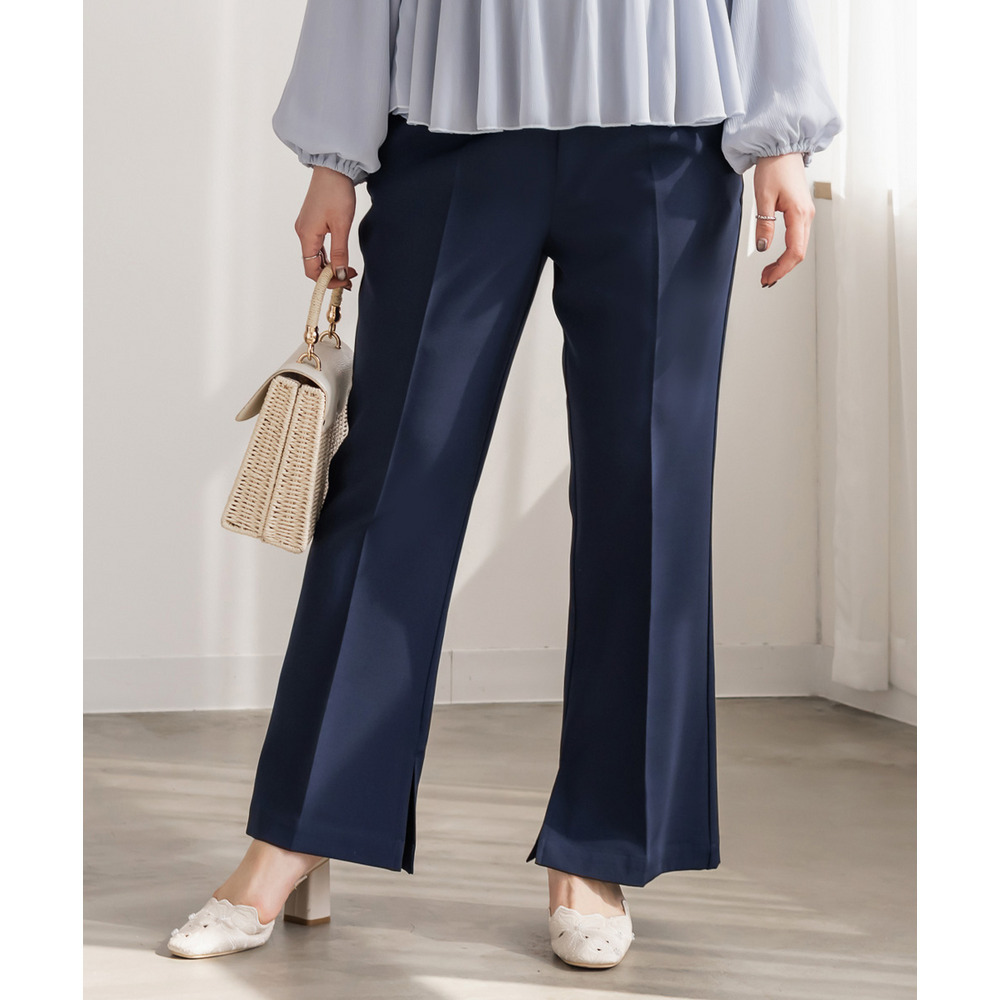 CLETTEオリジナルセンタープレスフレアパンツ1