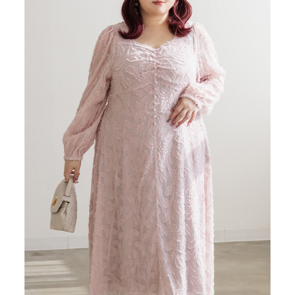 CLETTEオリジナルハートネックリーフフリンジワンピース10