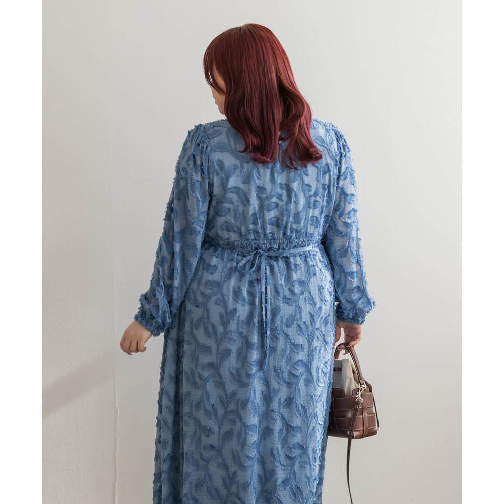 CLETTEオリジナルハートネックリーフフリンジワンピース14