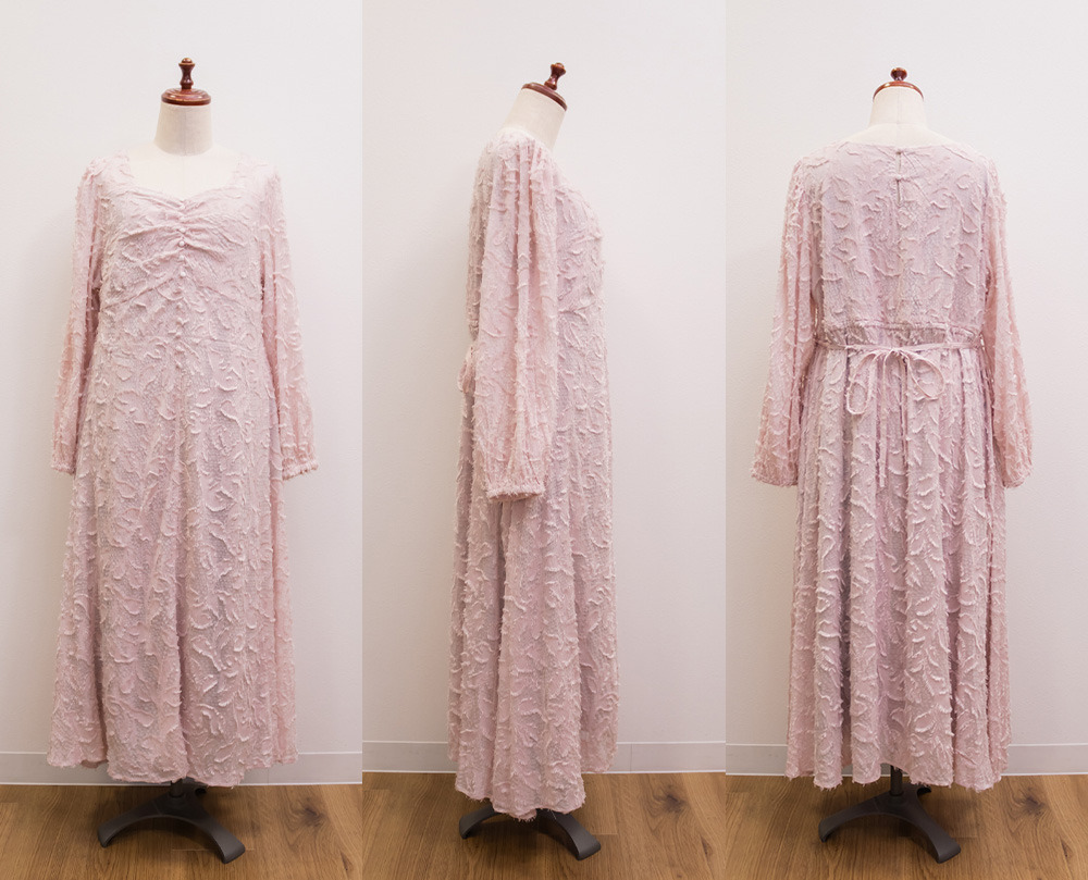 CLETTEオリジナルハートネックリーフフリンジワンピース18