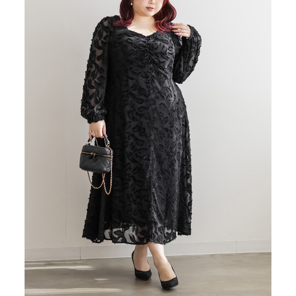 CLETTEオリジナルハートネックリーフフリンジワンピース4