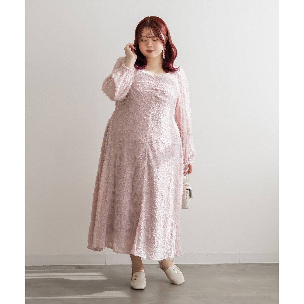 CLETTEオリジナルハートネックリーフフリンジワンピース6