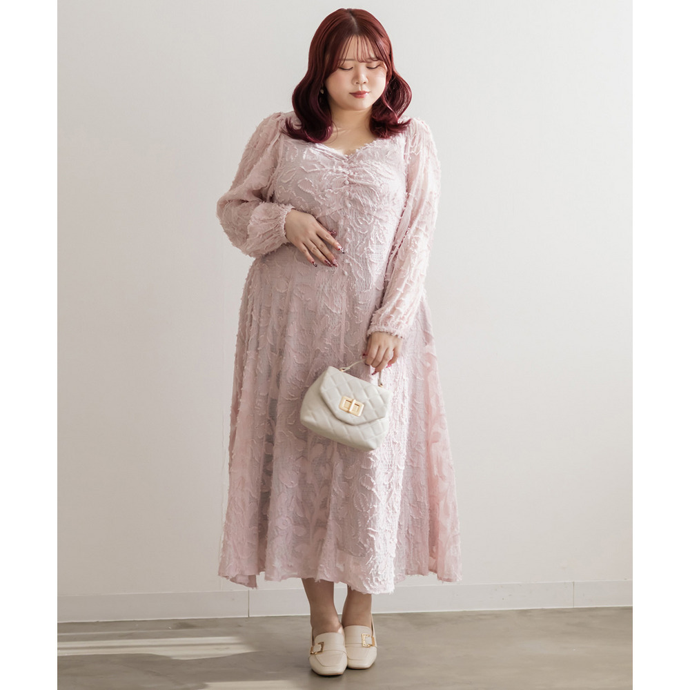 CLETTEオリジナルハートネックリーフフリンジワンピース7