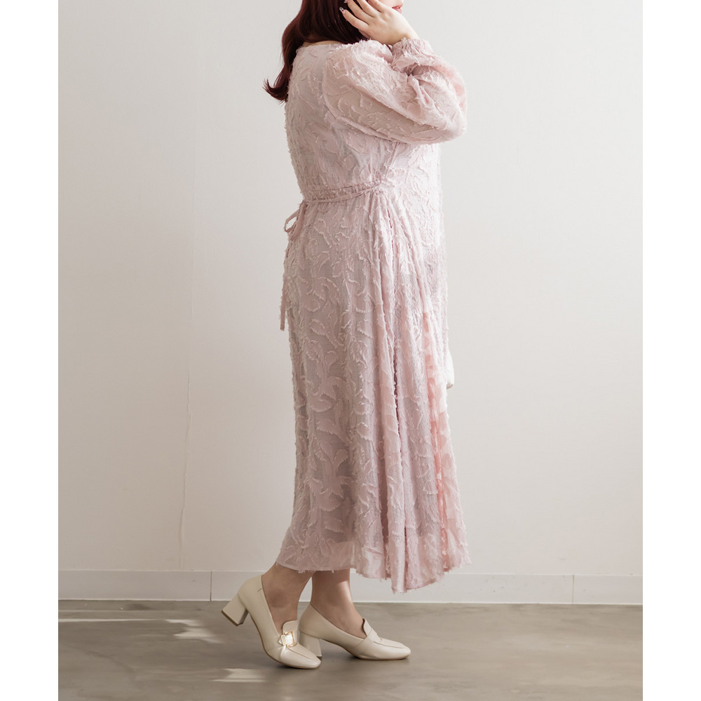 CLETTEオリジナルハートネックリーフフリンジワンピース9