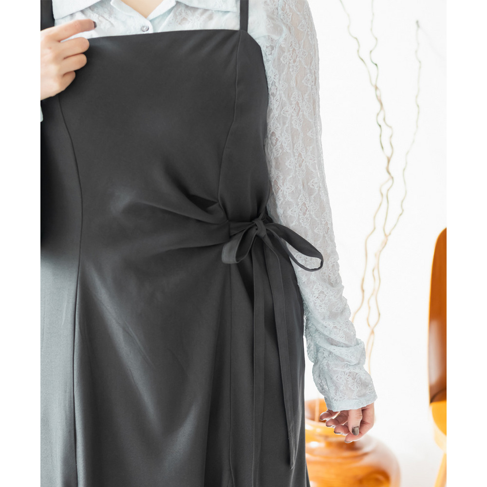 CLETTEオリジナルアシメサイドリボンキャミワンピース10