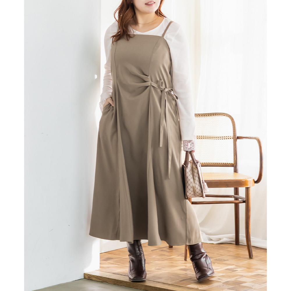 CLETTEオリジナルアシメサイドリボンキャミワンピース12