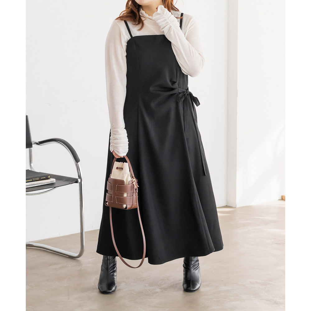 CLETTEオリジナルアシメサイドリボンキャミワンピース2