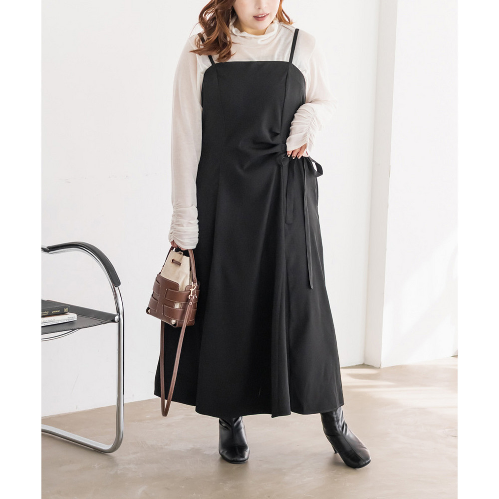 CLETTEオリジナルアシメサイドリボンキャミワンピース4