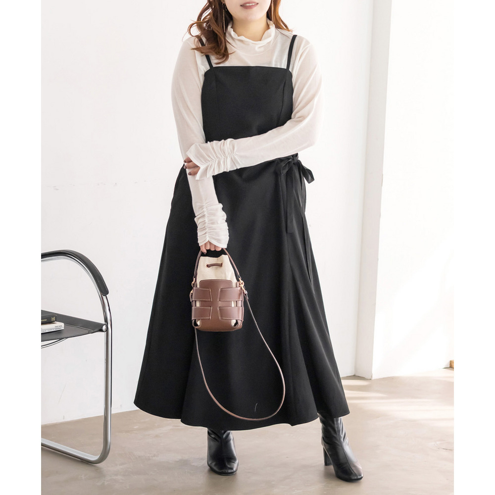 CLETTEオリジナルアシメサイドリボンキャミワンピース5