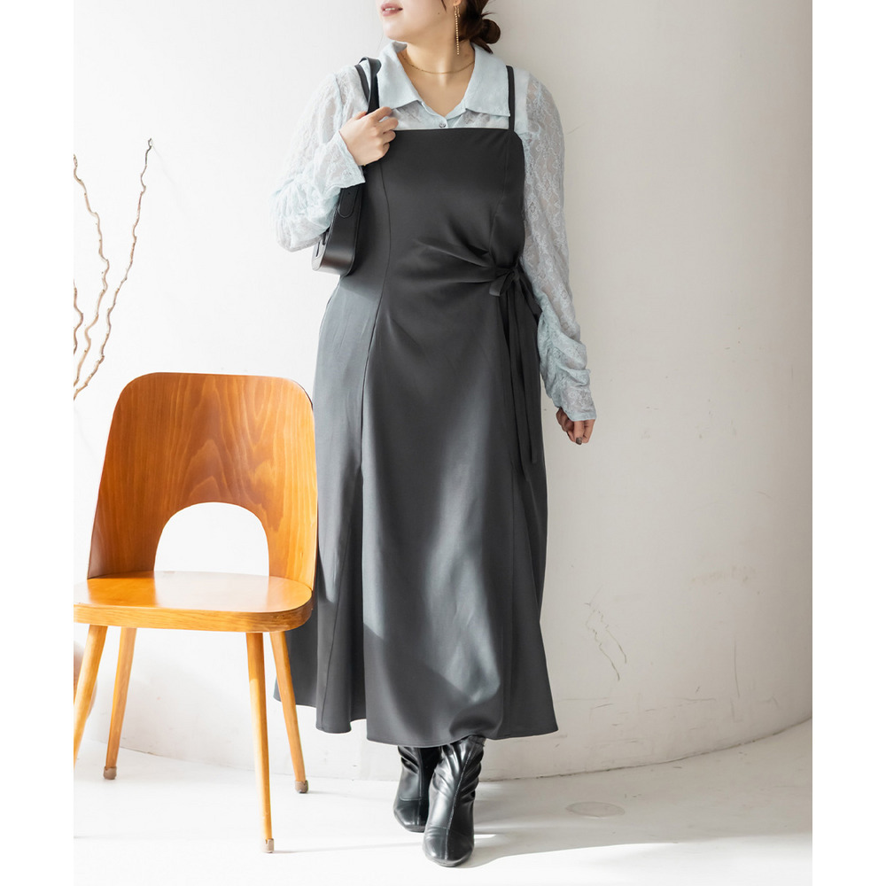 CLETTEオリジナルアシメサイドリボンキャミワンピース6