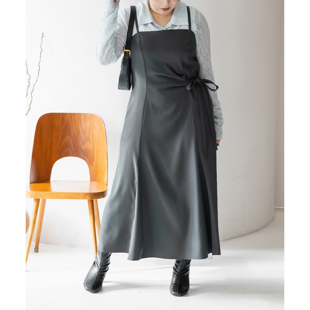 CLETTEオリジナルアシメサイドリボンキャミワンピース7