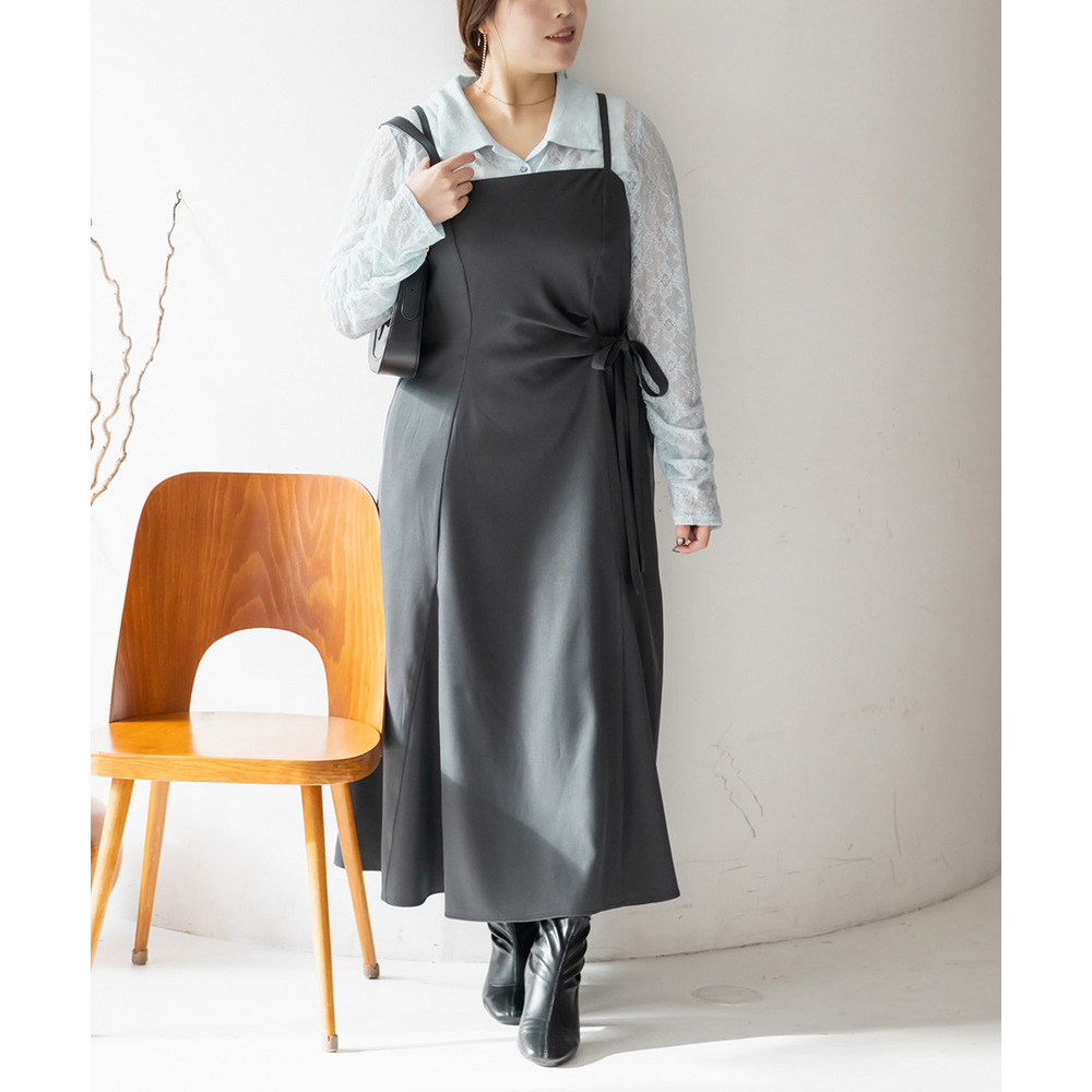 CLETTEオリジナルアシメサイドリボンキャミワンピース8