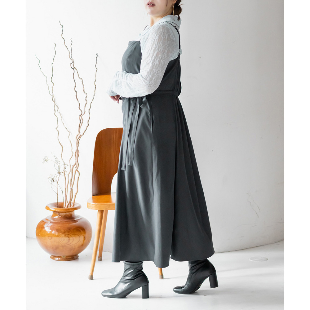 CLETTEオリジナルアシメサイドリボンキャミワンピース9