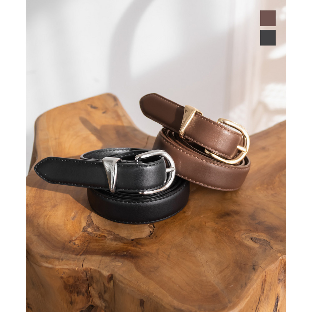 CLETTEオリジナルニュアンスサルカンフェイクレザーベルト