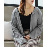 レース付きニットキャミソール