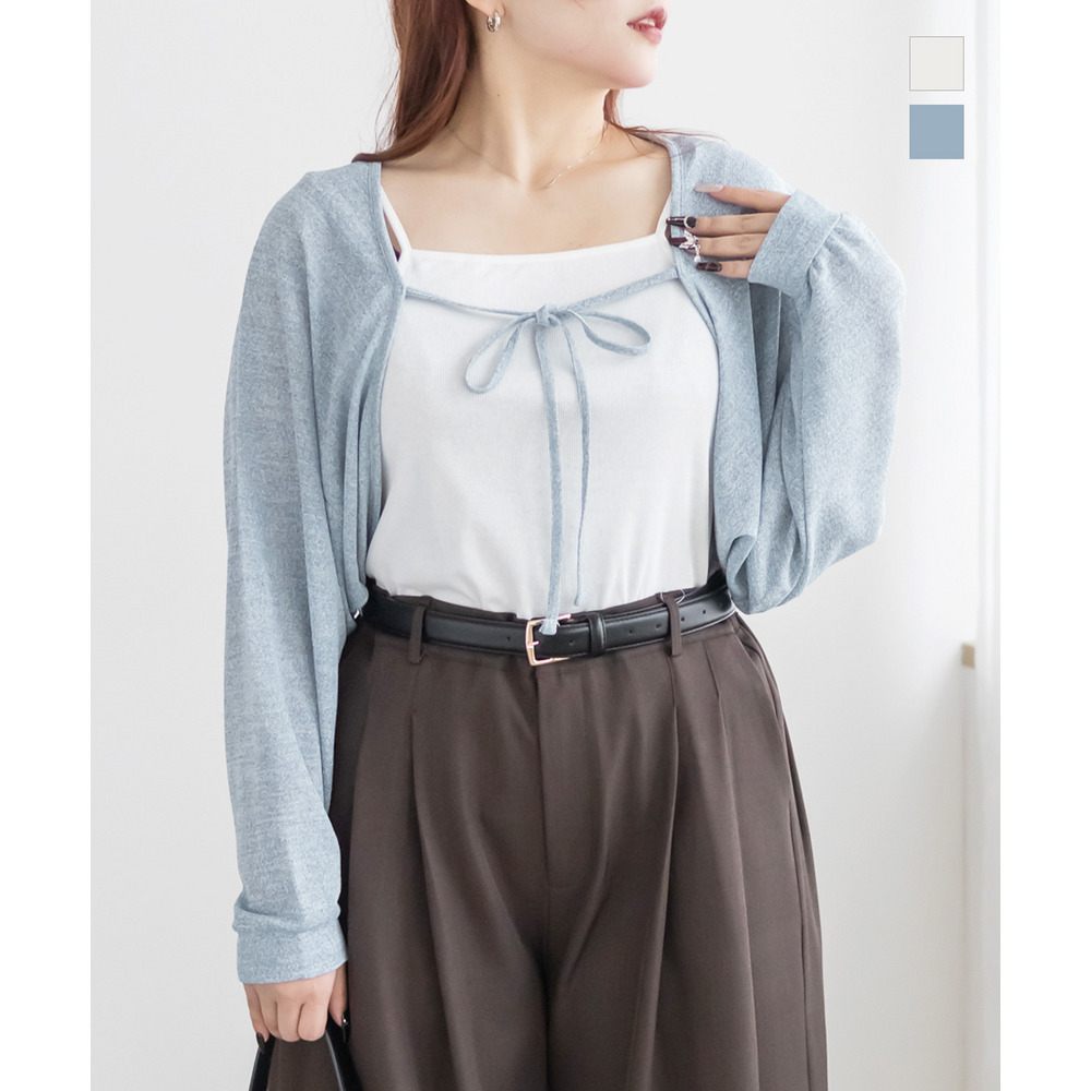 キャミソール＆シアーボレロセット