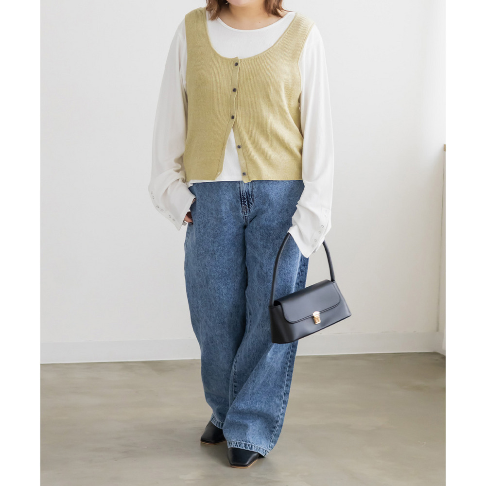 ショートタンクトップ&リブプルオーバー6