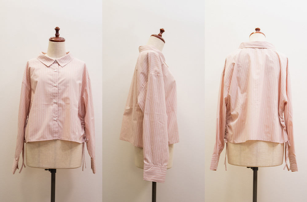 サイドシャーリングストライプシャツ11