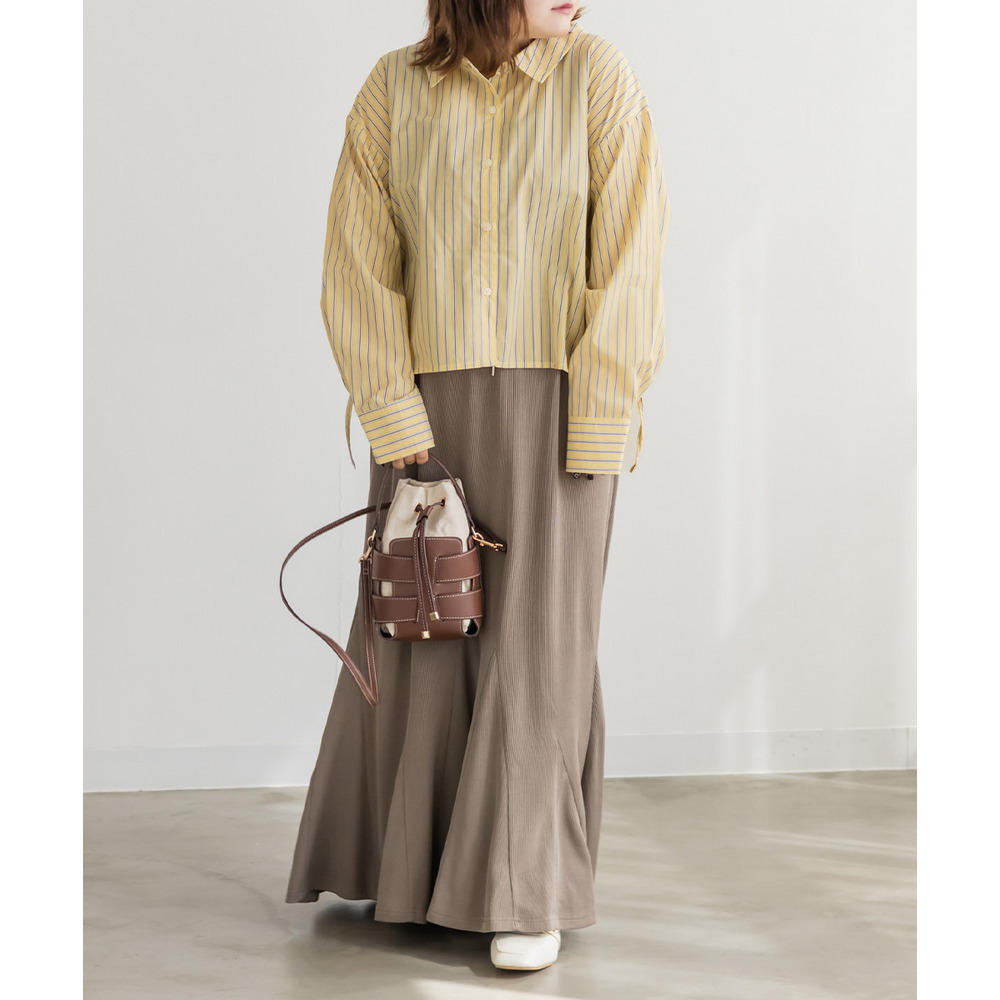 サイドシャーリングストライプシャツ4