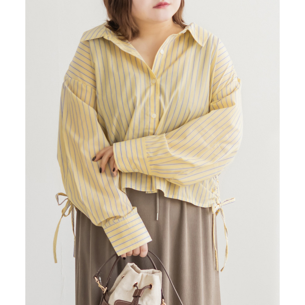 サイドシャーリングストライプシャツ6