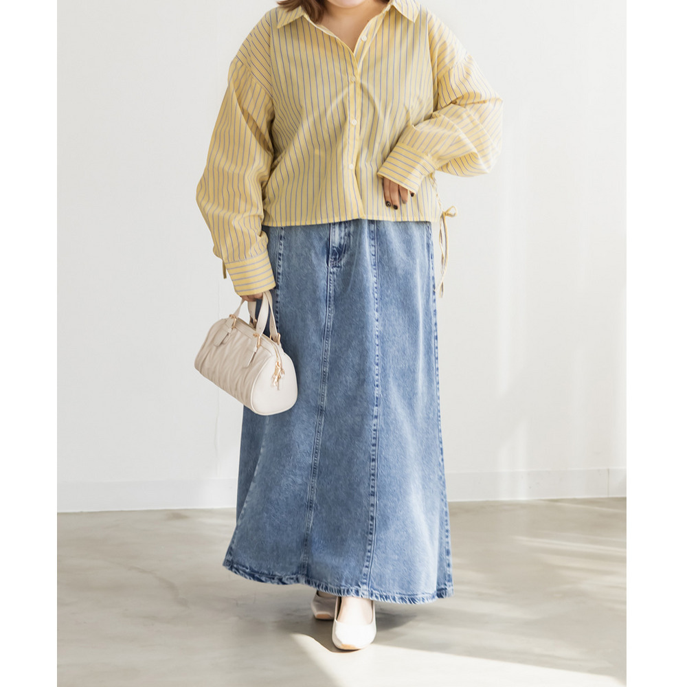 サイドシャーリングストライプシャツ8