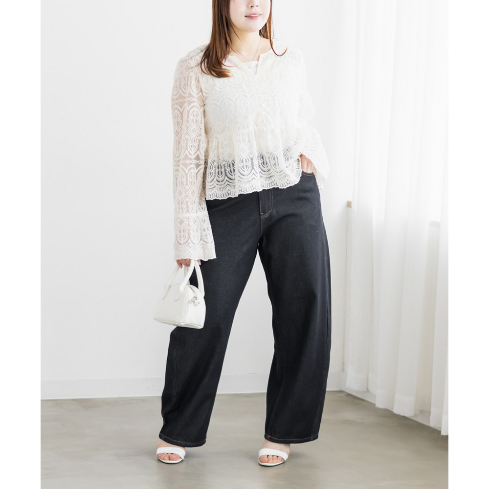 ワイドバレルデニムパンツ5