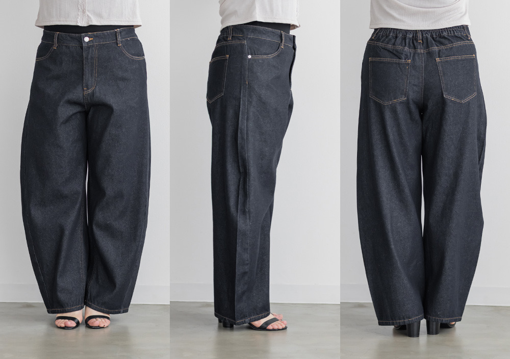 ワイドバレルデニムパンツ9