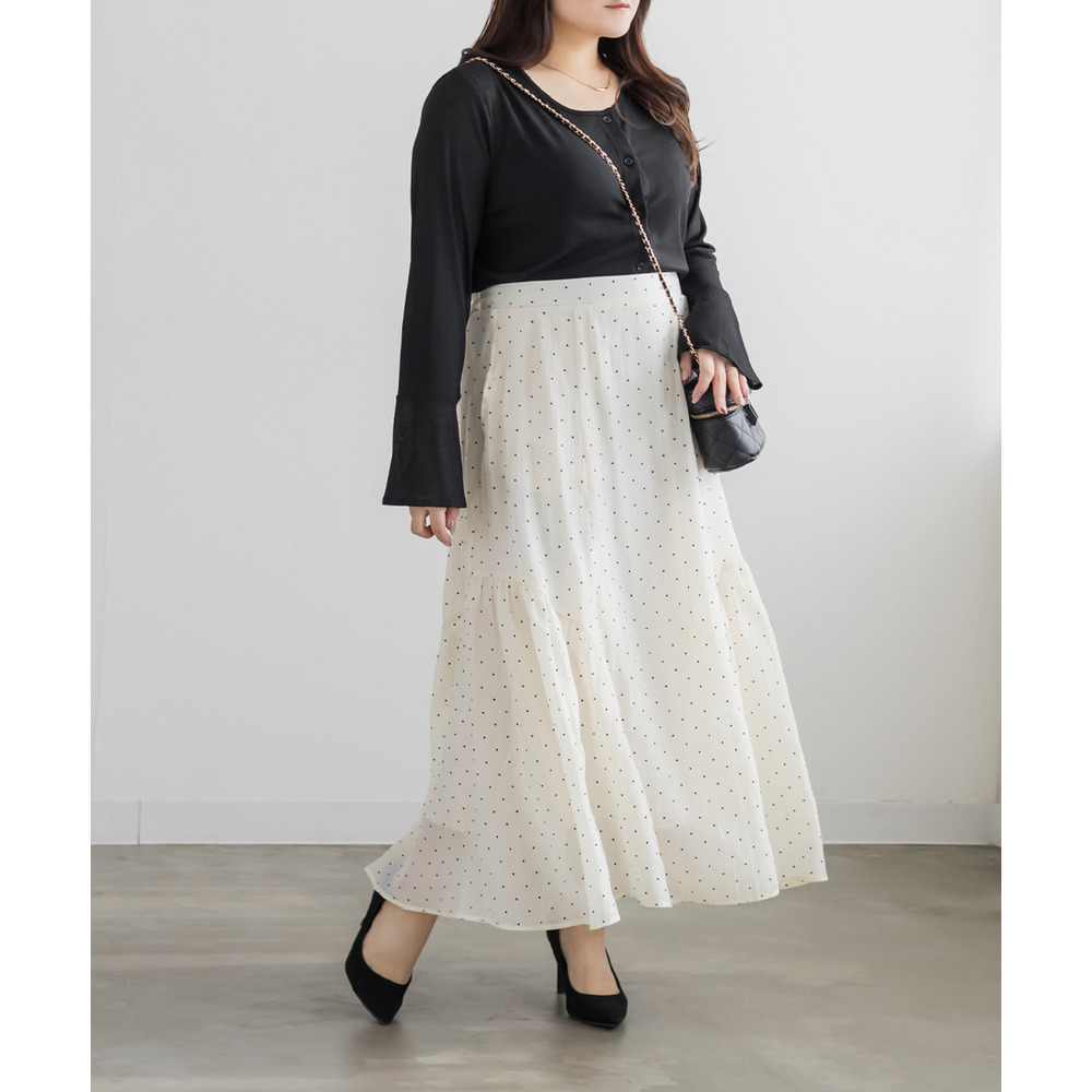 フレアスリーブシアーカーディガン11