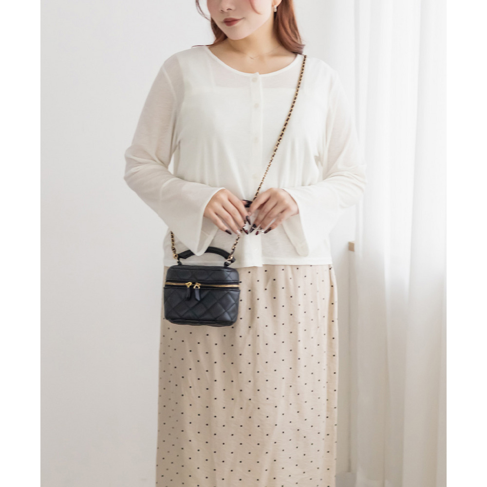 フレアスリーブシアーカーディガン2