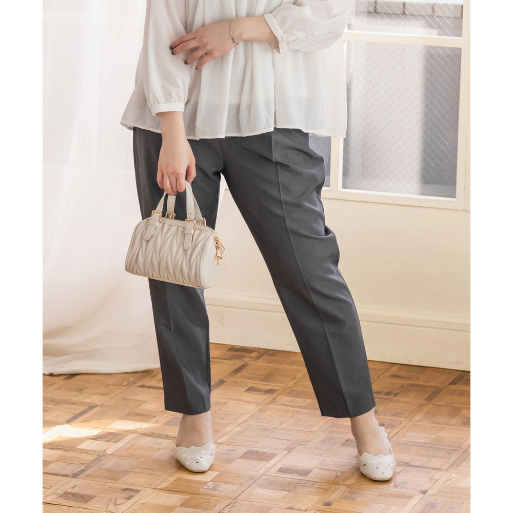 タックプレステーパードパンツ2