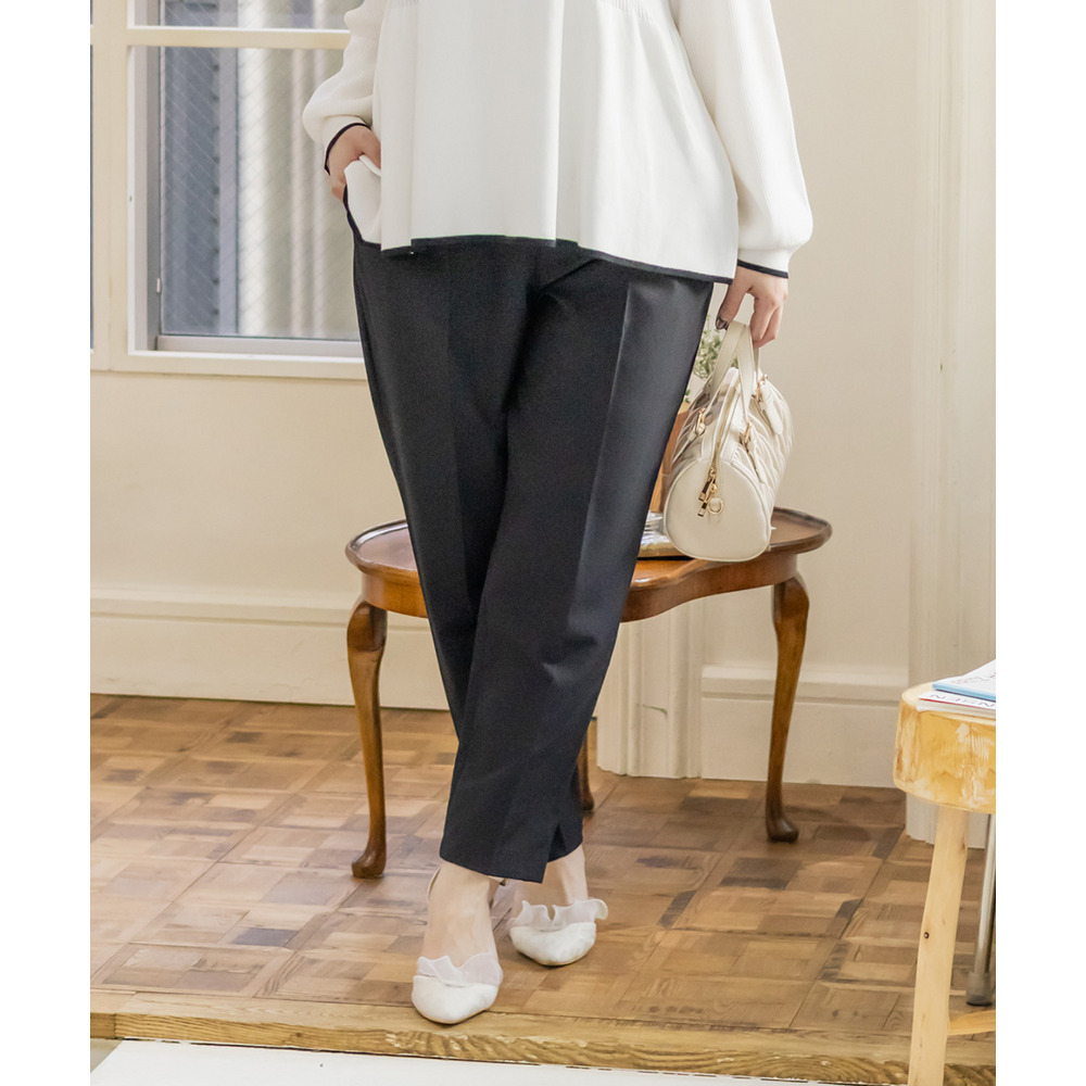 タックプレステーパードパンツ6