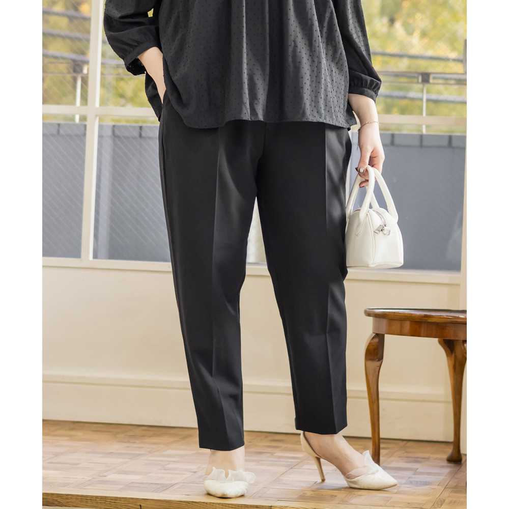 タックプレステーパードパンツ8